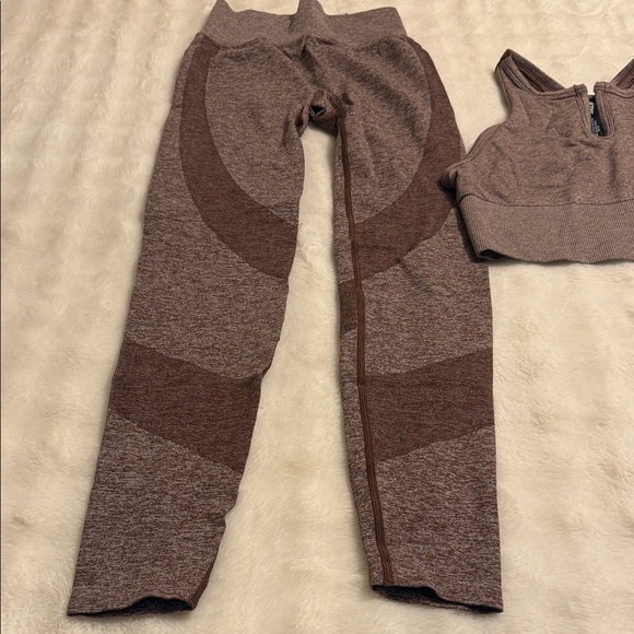 Victoria Secret PINK Active Cocoa Brown Fitness Set - Picture 3 of 13